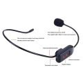 rtable  FM  Headset Microphone Handsfree Megaphone Mic for Teaching Tour Guide Sales Promotion Lectures Meetings Black. 