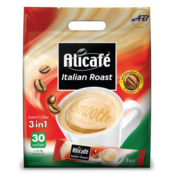 Alicafe Italian Roast 3 in 1 Coffee 30 Sachets