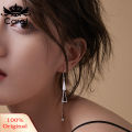 Women Fashion Double Triangle Tassel Ball Long Dangle Hook Earrings Jewelry. 