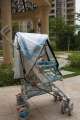 PVC material universal children's baby stroller dustproof and windproof umbrella car rain cover. 