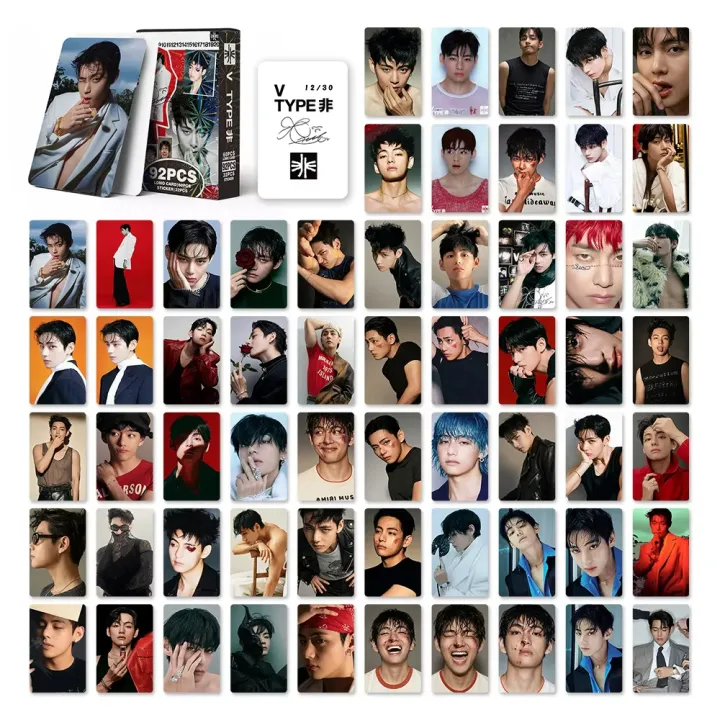V%20Taehyung%2055Pcs/Box%20K-POP%20BTS%20DECO%20KIT%20Photocard/Lomocard%20-%20Image%209