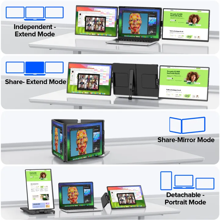 UPERFECT%2014%20Triple%20Laptop%20Screen%20Extender%202K%201440P%20IPS%20Portable%20Monitor%20for%2013-17.3Laptop%20HDMI%20USB%20C%20Dual%20Extender%20Display%20-%20Image%203