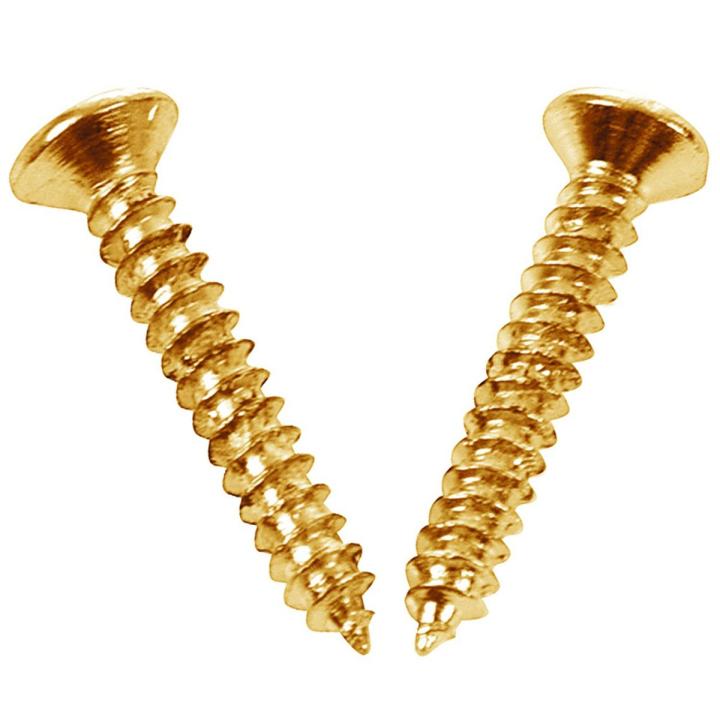 6 x Electric Acoustic Guitar Bass Strap Button Screw Lock Pins Pegs Pads Golden