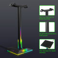 Rgb Lights Headphone Stand 2 Usb Ports 10 Lighting Modes Headphone Holder For All Headsets Gamers Gaming Pc Accessories.