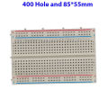 Breadboard 400 Point Solderless PCB Small Test Bread Board (85*55mm).