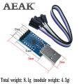 【Beauty Code】(NEW)AEAK CP2104 USB 2.0 to TTL UART 6PIN Module Serial Converter STC PRGMR Replace CP2102 With Dupont Cables.