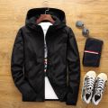 Men's New Coat Outdoor Casual Wear Shell Jacket Spring and Autumn Windproof Jacket Hooded Solid Color Printing Advertising Clothing.