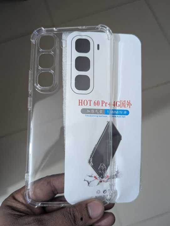 Infinix Hot 60 Pro Plus 4G Premium Silicone Case Crystal Clear Soft TPU Ultra-Thin Transparent Flexible Protective Mobile Phone Back Cover