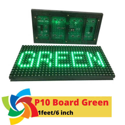 P10 LED Text display Board (Green colour)