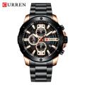 CURREN Luxury Quartz Wristwatch Men Sport Watches 8336 Stainless Steel Band Chronograph Clock Male Waterproof. 