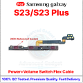 Samsung galxay S23/S23 Plus Power on / off Switch Button Side Volume Up Down Buttons Flex Cable Replacement Parts. 