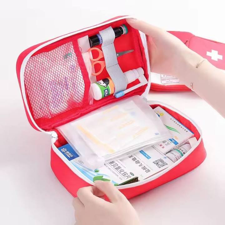 Empty Large First Aid Kit Emergency Medical Box Portable Travel Outdoor Camping Survival Medical Bag Big Capacity Home/Car