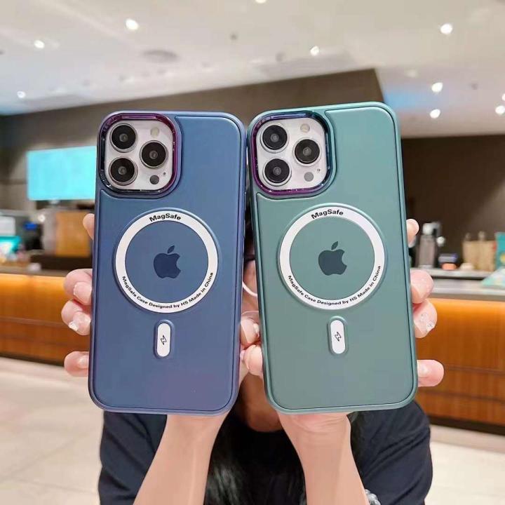 For%20iPhone%2012%20Pro%20Magsafe%20Magnetic%20Wireless%20Charging%20Case%20Clear%20Shockproof%20Solid%20Hard%20PC%20Protect%20Back%20Cover%20-%20Image%202
