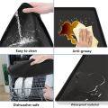 Refrigerator Floor Protector,Mini Silicone Mat,Fridge Under Mat,Black. 