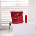 Vintage embroidery lipstick envelope small portable velvet cosmetic bag aunt towel sanitary napkin storage bag manufacturer wholesale. 