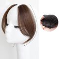 Simple Middle-part Bangs Hair Extensions Clip in the Front Side Bangs Synthetic Fringe Hairpiece French Middle Part Bangs. 