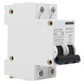 2P Circuit Breaker, DIN Rail Disconnect Switch DC12-400V AC90-400V Modular Structure for Marine Power System. 