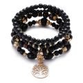 New Life Tree Bracelets Women Bohemian Charm Blue Stone Beads Bracelet Set Ethnic Wrap Bracelets Pulseras Mujer Femme Gift. 