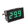 0.56 Inch Green - Electric Vehicle Two-lines DC Voltmeter. 