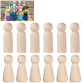 Individual Wooden Peg Doll Unfinished Wooden People Plain Blank Bodies Angel Dolls For DIY Craft Pack of 20.