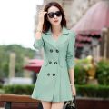 Trench Coat Women Double-ed Trenchcoat Lace Female Autumn Casual Coats Windbreaker Outwear Plus Size Raincoat Streetwear.