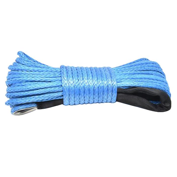 7700Lbs Electric Winch Rope Nylon Rope High Strength Fiber Rope 6mmx15M ...