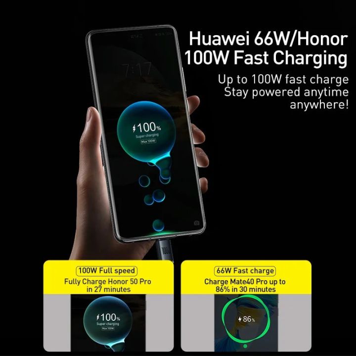 Baseus%206A%20USB%20Type%20C%20Cable%20For%20Realme%20Huawei%20P40%20Pro%2066W%20Fast%20Charging%20Wire%20USB-C%20Charger%20Data%20Cord%20For%20Samsung%20Oneplus%20Poco%20F3%20-%20Image%202