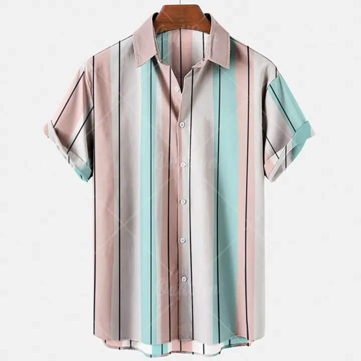 2022%20Hawaiian%20Shirt%20Men%205xl%20Men's%20Striped%20Shirt%203d%20Print%20Fashion%20Casual%20Retro%20Style%20Short-sleeved%20Unisex%20Shirt%20Camisa%20Manga%20Curt%20-%20Image%207