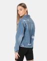 Pavilion DNMX ripped jeans for women Blue Denim Jacket - Casual Slim Fit with Button Closure  High-quality denimDenim Jacket, Women's Jacket, Casual Jacket, Blue Jacket, Streetwear, Outerwear, Slim Fit, Fall Fashion, Jean Jacket,. 