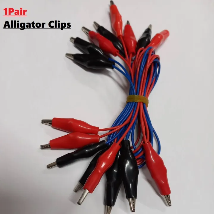1Pair-%20Mini%20Battery%20Clips%20Test%20Leads%2045cm%20Cables%20Length%20Double%20Ended%20Head%20Jumper%20Wire%20Clip%C2%A0%20-%20Image%202