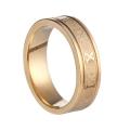 European and American cross-border titanium steel 6mm roman numeral ring fashion men's tide ring corroded stainless steel ring women.