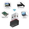 Mini Usb Wireless Wifi Network Receiver Adapter Dongle Desktop Pc - Black - Wifi Adapter.