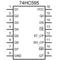 1ps- SN74HC595N  74HC595 8-Bit Serial to Parallel Shift Register IC. 