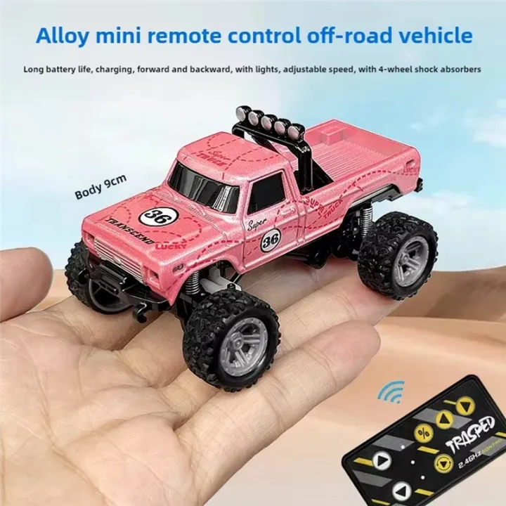 TRASPED%201/64%20Off-Road%20Monster%20Truck%201/64%20RC%20Monster%20Truck%20Remote%20Control%20Mini%20Climbing%20Car%20Alloy%20Model%202.4G%20Remote%20Control%20Electric%20Vehicle%20-%20Image%206