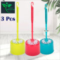 High Quality Toilet Brush Holder Set Plastic Round Plastic Cleaning Brushes Toilet Brush for Bathroom.