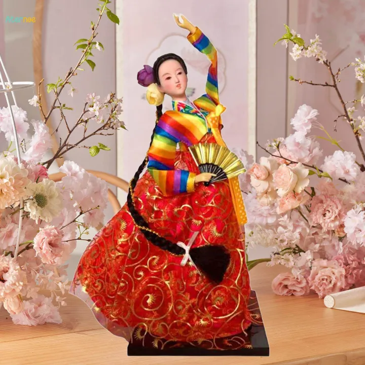 Korean%20Hanbok%20Doll%20Miniature%20Folk%20Ethnic%20Ornament%20Geisha%20Kimono%20Figurine%20-%20Image%204