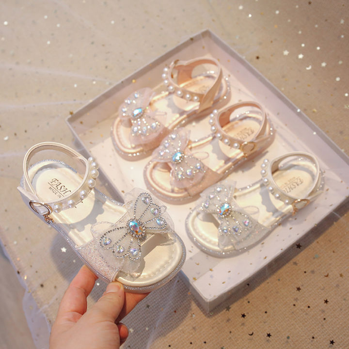 Girls%20Sandals%20Fashion%20Sequins%20Cute%20Bow%20Summer%20Princess%20Shoes%20Soft%20Falt%20Children%20Beach%20Kids%20Footwear%2023-36%20-%20Image%204