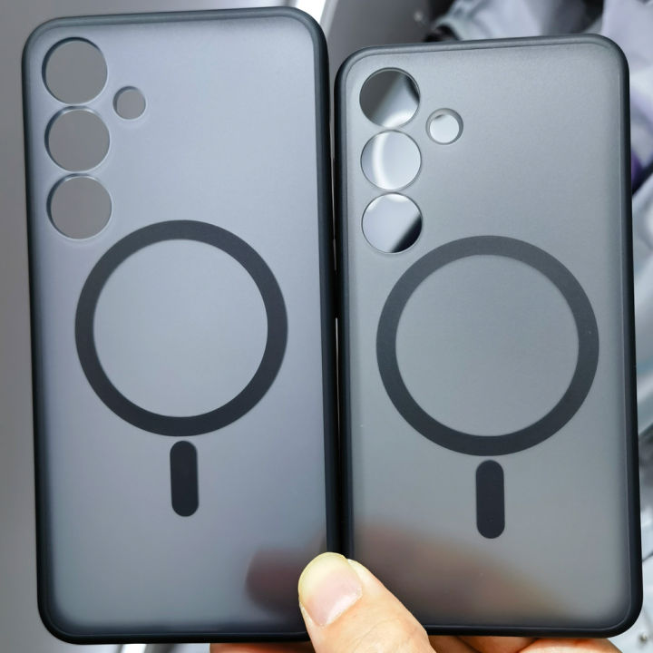 Compatible For Magsafe Case For Samsung Galaxy S24 Plus / S24 Magnetic Wireless Charging Matte Shell