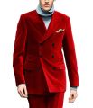 Red Green Velvet Men‘s Suits Costume Homme Double Breasted Peak Lapel Tuxedo Slim Fit 2Pcs Groom Blazer Trousers Terno Masuclino. 