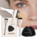 Flat-head Foundation Brush Black Makeup Puff Blender Sponge Ultra-thin Head Traceless Concealer Applicator Tool.