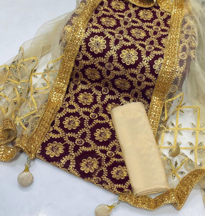 Semi-stitched%20Georgette%20Embroidery%20Three%20Piece-32%20-%20Image%205