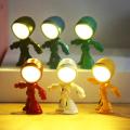 Mini Table Lamp Cute Robot Hero Led Desk Night Light Bedroom Study Reading Book Lamps Night Light Eye Protection Bedside Lights.