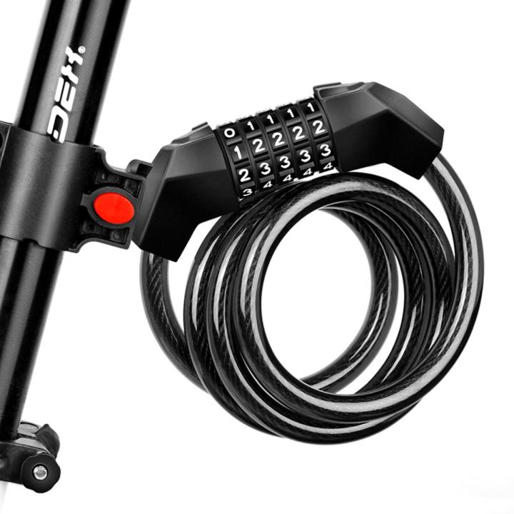 Heavy Duty 5 Digit Code Number 12mm Bike Cable Lock