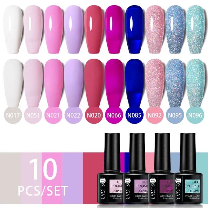 UR%20SUGAR%2010PCS%20Set%20Macarone%20Fluorescence%20Color%20Gel%20Polish%20Set%20Gel%20Nail%20Art%20All%20For%20Manicure%20Semi-Permanent%20Varnish%20Hybrid%20Gel%20-%20Image%202