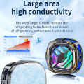 X76 Magnetic Mobile Phone Cooler Fast Cooling Phone Cooler Portable Phone Semiconductor Radiator Mobile Gaming Video Streaming Phone Fan Portable Quieter Cooling Fan.
