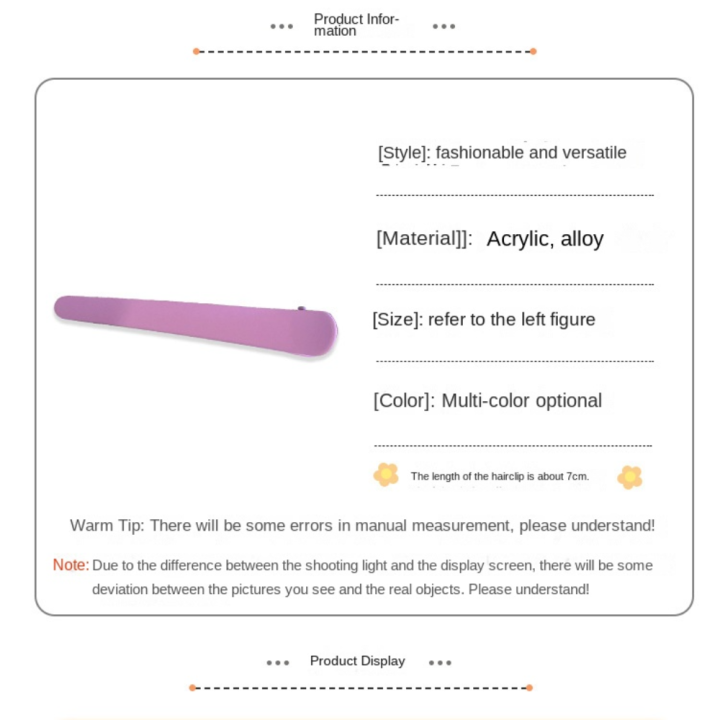 Accessories%20Macaron%20Color%20Makeup%20Clips%20Simple%20Fashion%20Acrylic%20Hair%20Clip%20Cute%20Duck%20Mouth%20Clip%20Women%20-%20Image%202