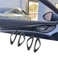 4PCS Inner Door Handle Cover Trim Carbon Fiber Color for. 