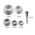 HSS Mini Circular Saw Blades Rotating Tools Diamond Cutting Discs Chuck Rotary Bit Set.