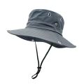 1 Pcs Summer Bucket Hat for Men Fisherman Cap Fishing Outdoor Sunshade Big Brim Sunscreen Riding Hiking Suncreen Sunhat. 