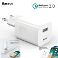 Baseus 24W Quick Charge 3.0 USB Charger Fast Charging QC 3.0 Travel Mobile Phone Charger For Samsung Huawei Vivo Oppo.